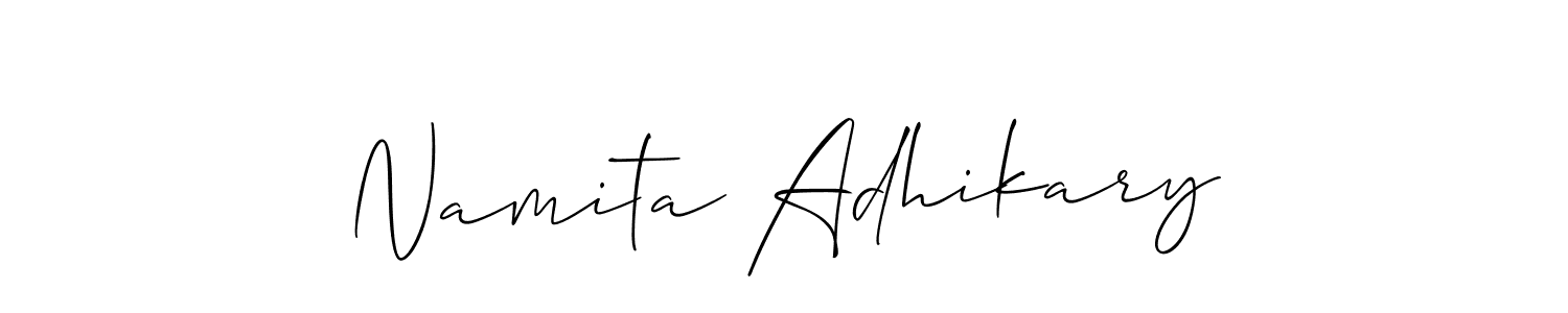 You can use this online signature creator to create a handwritten signature for the name Namita Adhikary. This is the best online autograph maker. Namita Adhikary signature style 2 images and pictures png