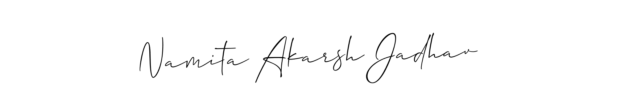 Here are the top 10 professional signature styles for the name Namita Akarsh Jadhav. These are the best autograph styles you can use for your name. Namita Akarsh Jadhav signature style 2 images and pictures png