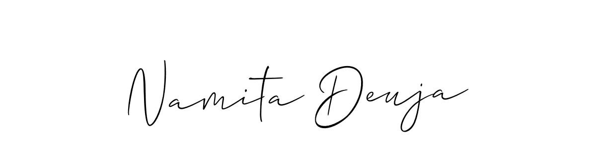 Make a beautiful signature design for name Namita Deuja. Use this online signature maker to create a handwritten signature for free. Namita Deuja signature style 2 images and pictures png