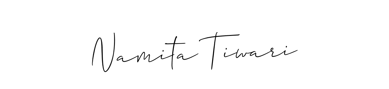 Make a beautiful signature design for name Namita Tiwari. With this signature (Allison_Script) style, you can create a handwritten signature for free. Namita Tiwari signature style 2 images and pictures png