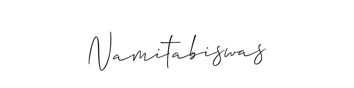 Also we have Namitabiswas name is the best signature style. Create professional handwritten signature collection using Allison_Script autograph style. Namitabiswas signature style 2 images and pictures png