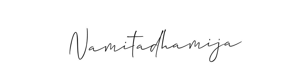 Here are the top 10 professional signature styles for the name Namitadhamija. These are the best autograph styles you can use for your name. Namitadhamija signature style 2 images and pictures png