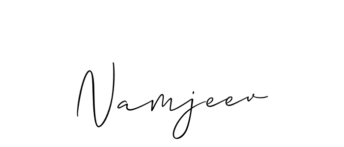 Once you've used our free online signature maker to create your best signature Allison_Script style, it's time to enjoy all of the benefits that Namjeev name signing documents. Namjeev signature style 2 images and pictures png