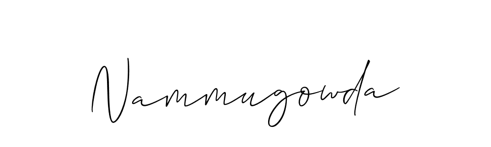 Make a beautiful signature design for name Nammugowda. With this signature (Allison_Script) style, you can create a handwritten signature for free. Nammugowda signature style 2 images and pictures png