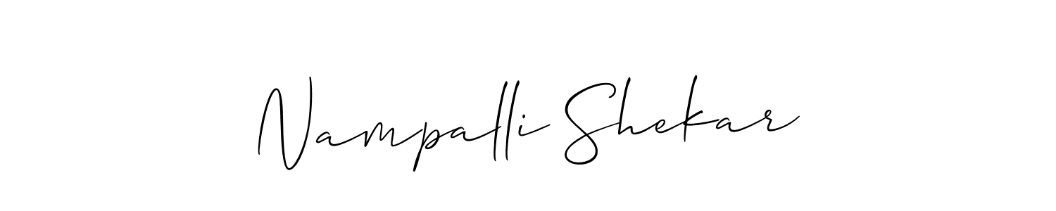 if you are searching for the best signature style for your name Nampalli Shekar. so please give up your signature search. here we have designed multiple signature styles  using Allison_Script. Nampalli Shekar signature style 2 images and pictures png