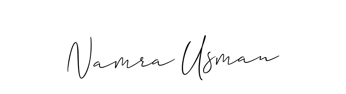It looks lik you need a new signature style for name Namra Usman. Design unique handwritten (Allison_Script) signature with our free signature maker in just a few clicks. Namra Usman signature style 2 images and pictures png