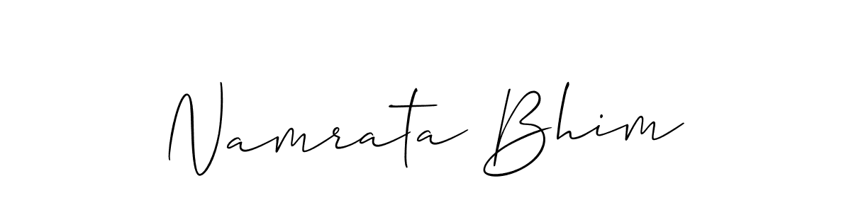 Namrata Bhim stylish signature style. Best Handwritten Sign (Allison_Script) for my name. Handwritten Signature Collection Ideas for my name Namrata Bhim. Namrata Bhim signature style 2 images and pictures png