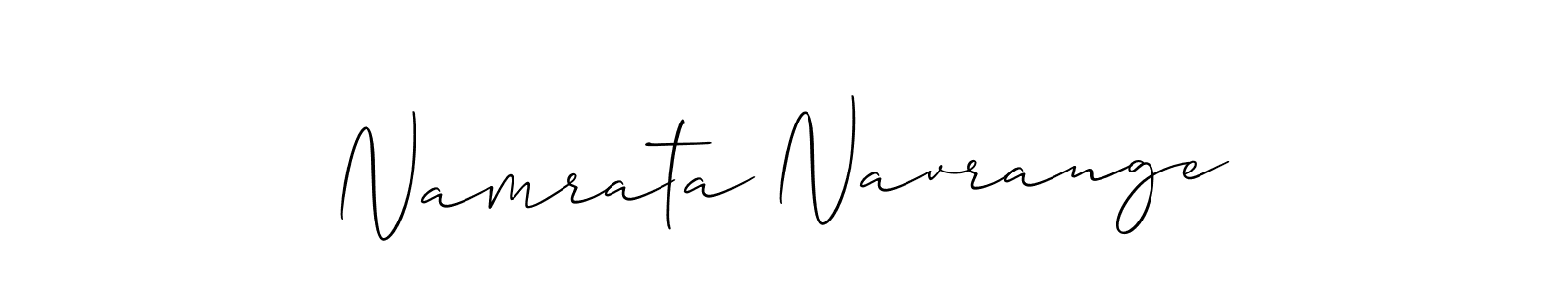 if you are searching for the best signature style for your name Namrata Navrange. so please give up your signature search. here we have designed multiple signature styles  using Allison_Script. Namrata Navrange signature style 2 images and pictures png