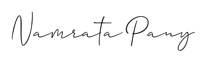 Get inspired by this graceful Allison_Script signature style for name Namrata Pany. Smooth loops and balanced proportions for everyday use. Namrata Pany signature style 2 images and pictures png