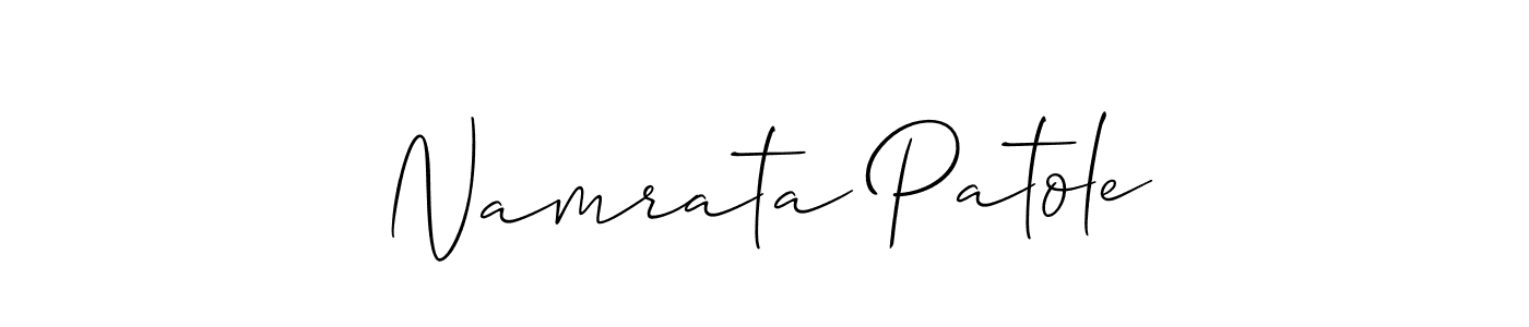 Use a signature maker to create a handwritten signature online. With this signature software, you can design (Allison_Script) your own signature for name Namrata Patole. Namrata Patole signature style 2 images and pictures png