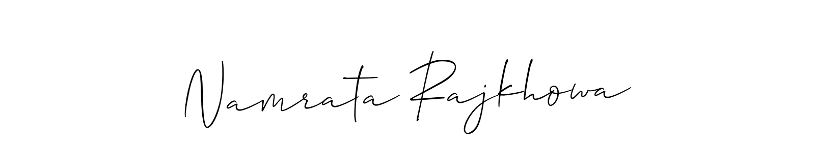 Also You can easily find your signature by using the search form. We will create Namrata Rajkhowa name handwritten signature images for you free of cost using Allison_Script sign style. Namrata Rajkhowa signature style 2 images and pictures png