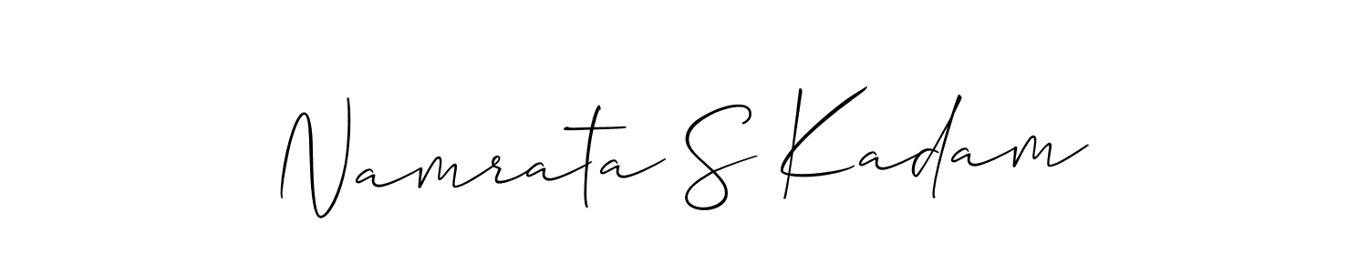 Once you've used our free online signature maker to create your best signature Allison_Script style, it's time to enjoy all of the benefits that Namrata S Kadam name signing documents. Namrata S Kadam signature style 2 images and pictures png