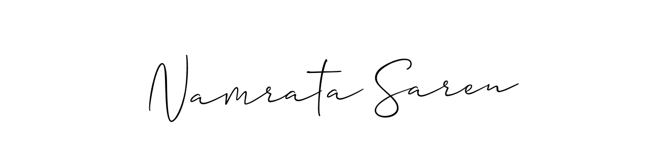 How to Draw Namrata Saren signature style? Allison_Script is a latest design signature styles for name Namrata Saren. Namrata Saren signature style 2 images and pictures png