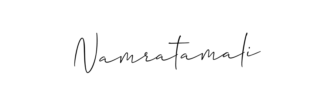 if you are searching for the best signature style for your name Namratamali. so please give up your signature search. here we have designed multiple signature styles  using Allison_Script. Namratamali signature style 2 images and pictures png