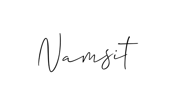 You should practise on your own different ways (Allison_Script) to write your name (Namsit) in signature. don't let someone else do it for you. Namsit signature style 2 images and pictures png
