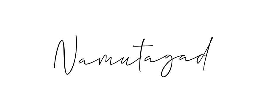 Also we have Namutagad name is the best signature style. Create professional handwritten signature collection using Allison_Script autograph style. Namutagad signature style 2 images and pictures png