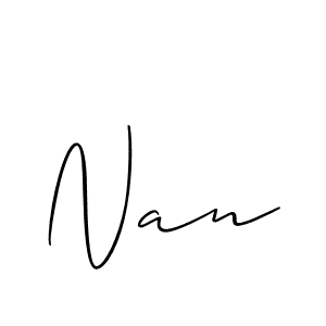 Similarly Allison_Script is the best handwritten signature design. Signature creator online .You can use it as an online autograph creator for name Nan. Nan signature style 2 images and pictures png