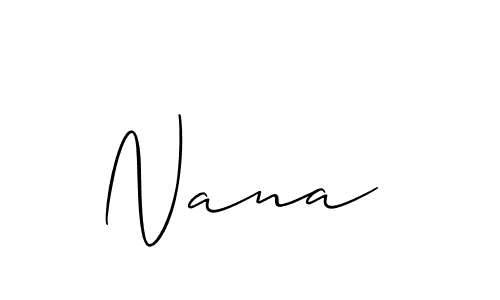 Nana  stylish signature style. Best Handwritten Sign (Allison_Script) for my name. Handwritten Signature Collection Ideas for my name Nana . Nana  signature style 2 images and pictures png