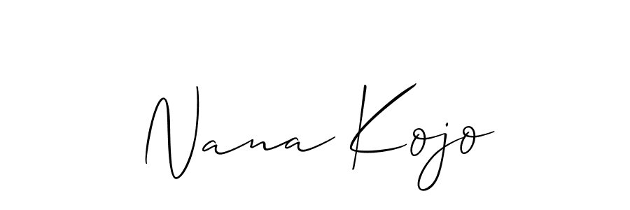 Best and Professional Signature Style for Nana Kojo. Allison_Script Best Signature Style Collection. Nana Kojo signature style 2 images and pictures png