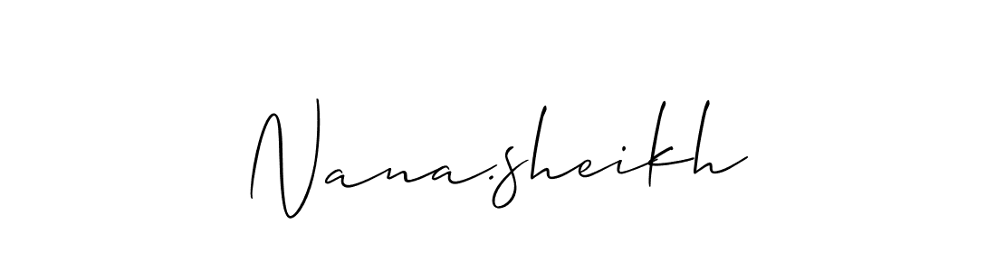 Here are the top 10 professional signature styles for the name Nana.sheikh. These are the best autograph styles you can use for your name. Nana.sheikh signature style 2 images and pictures png