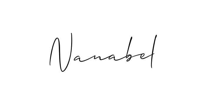 Here are the top 10 professional signature styles for the name Nanabel. These are the best autograph styles you can use for your name. Nanabel signature style 2 images and pictures png