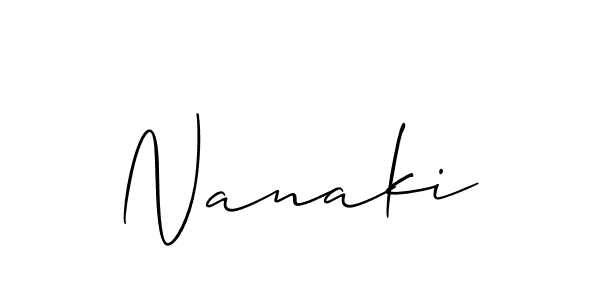 How to make Nanaki name signature. Use Allison_Script style for creating short signs online. This is the latest handwritten sign. Nanaki signature style 2 images and pictures png