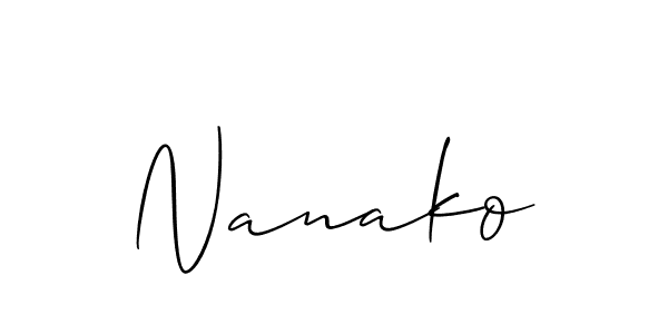 Allison_Script is a professional signature style that is perfect for those who want to add a touch of class to their signature. It is also a great choice for those who want to make their signature more unique. Get Nanako name to fancy signature for free. Nanako signature style 2 images and pictures png