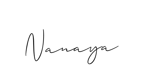 Once you've used our free online signature maker to create your best signature Allison_Script style, it's time to enjoy all of the benefits that Nanaya name signing documents. Nanaya signature style 2 images and pictures png