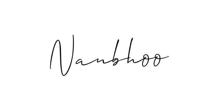 Here are the top 10 professional signature styles for the name Nanbhoo. These are the best autograph styles you can use for your name. Nanbhoo signature style 2 images and pictures png