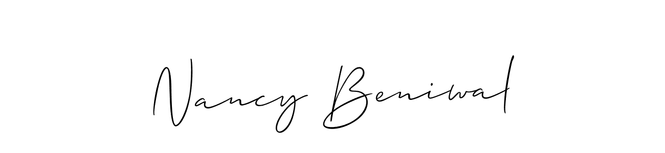 Here are the top 10 professional signature styles for the name Nancy Beniwal. These are the best autograph styles you can use for your name. Nancy Beniwal signature style 2 images and pictures png