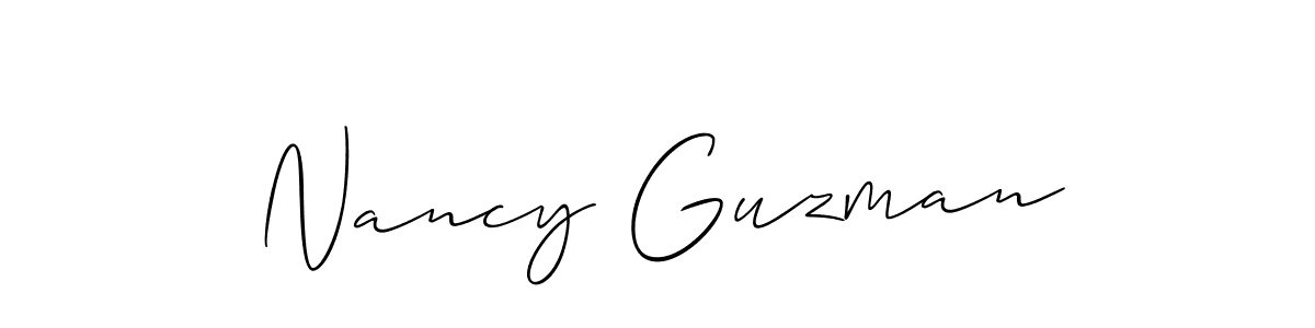 Similarly Allison_Script is the best handwritten signature design. Signature creator online .You can use it as an online autograph creator for name Nancy Guzman. Nancy Guzman signature style 2 images and pictures png