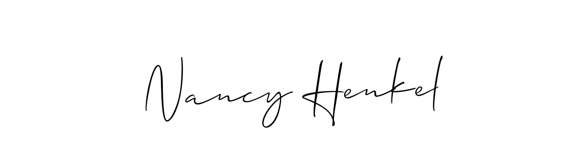 Best and Professional Signature Style for Nancy Henkel. Allison_Script Best Signature Style Collection. Nancy Henkel signature style 2 images and pictures png