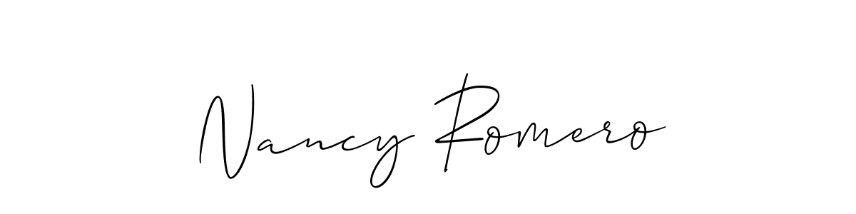This is the best signature style for the Nancy Romero name. Also you like these signature font (Allison_Script). Mix name signature. Nancy Romero signature style 2 images and pictures png