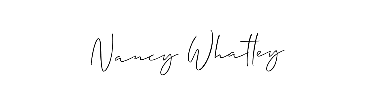 You can use this online signature creator to create a handwritten signature for the name Nancy Whatley. This is the best online autograph maker. Nancy Whatley signature style 2 images and pictures png