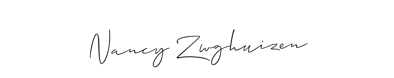 Make a beautiful signature design for name Nancy Zwghuizen. With this signature (Allison_Script) style, you can create a handwritten signature for free. Nancy Zwghuizen signature style 2 images and pictures png