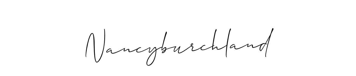 You can use this online signature creator to create a handwritten signature for the name Nancyburchland. This is the best online autograph maker. Nancyburchland signature style 2 images and pictures png