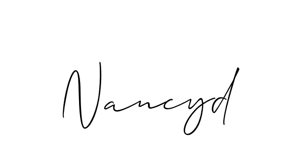 Make a short Nancyd signature style. Manage your documents anywhere anytime using Allison_Script. Create and add eSignatures, submit forms, share and send files easily. Nancyd signature style 2 images and pictures png