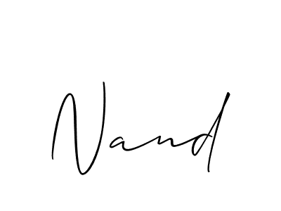Here are the top 10 professional signature styles for the name Nand. These are the best autograph styles you can use for your name. Nand signature style 2 images and pictures png