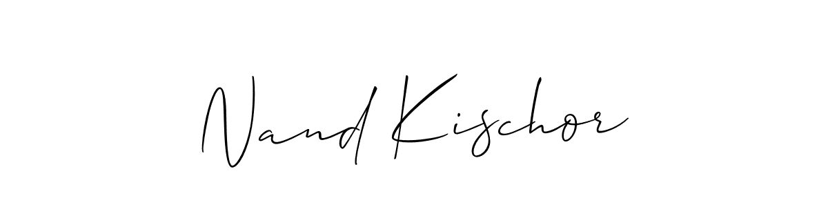 Best and Professional Signature Style for Nand Kischor. Allison_Script Best Signature Style Collection. Nand Kischor signature style 2 images and pictures png