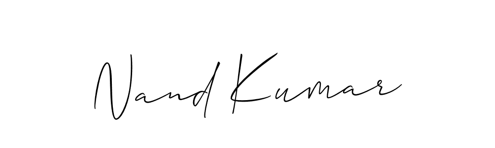 How to make Nand Kumar signature? Allison_Script is a professional autograph style. Create handwritten signature for Nand Kumar name. Nand Kumar signature style 2 images and pictures png