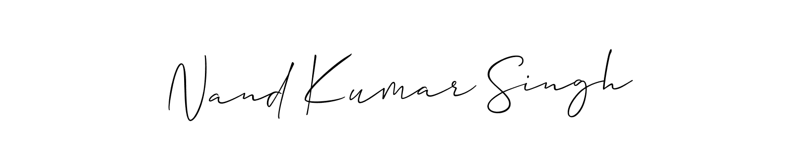 See photos of Nand Kumar Singh official signature by Spectra . Check more albums & portfolios. Read reviews & check more about Allison_Script font. Nand Kumar Singh signature style 2 images and pictures png