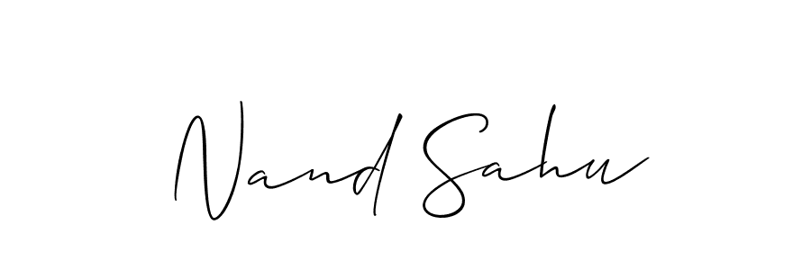 Make a short Nand Sahu signature style. Manage your documents anywhere anytime using Allison_Script. Create and add eSignatures, submit forms, share and send files easily. Nand Sahu signature style 2 images and pictures png