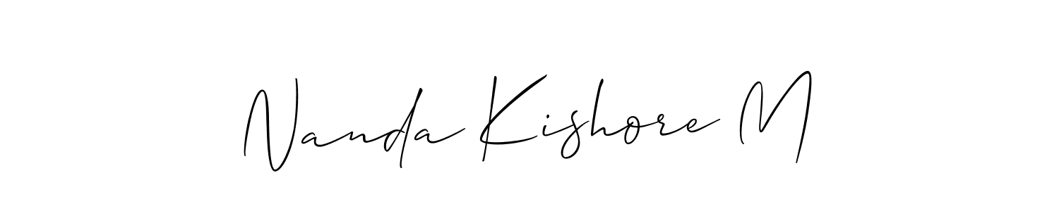 Make a beautiful signature design for name Nanda Kishore M. Use this online signature maker to create a handwritten signature for free. Nanda Kishore M signature style 2 images and pictures png