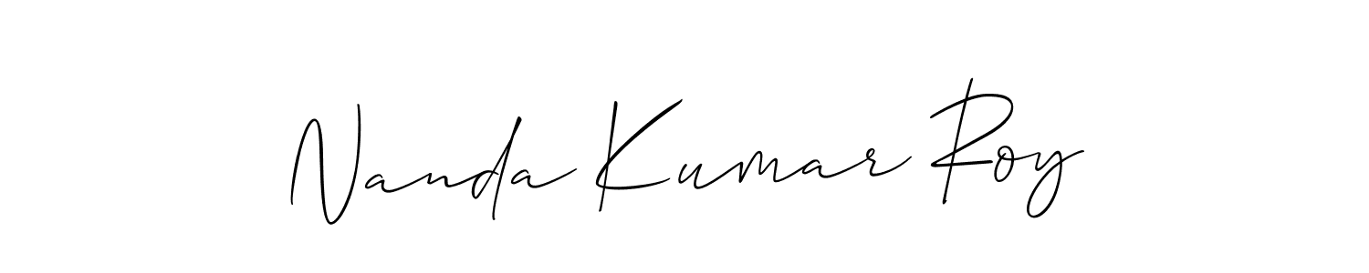 Also we have Nanda Kumar Roy name is the best signature style. Create professional handwritten signature collection using Allison_Script autograph style. Nanda Kumar Roy signature style 2 images and pictures png