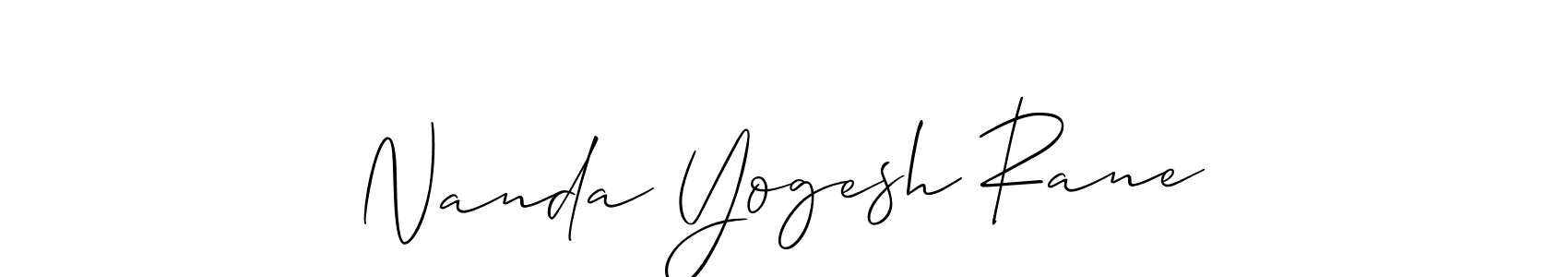 Check out images of Autograph of Nanda Yogesh Rane name. Actor Nanda Yogesh Rane Signature Style. Allison_Script is a professional sign style online. Nanda Yogesh Rane signature style 2 images and pictures png