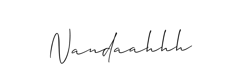 How to Draw Nandaahhh signature style? Allison_Script is a latest design signature styles for name Nandaahhh. Nandaahhh signature style 2 images and pictures png