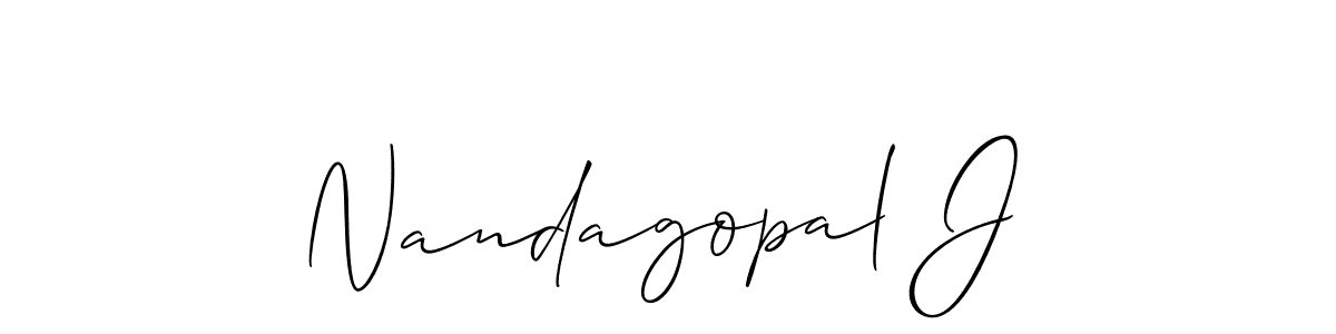 This is the best signature style for the Nandagopal J name. Also you like these signature font (Allison_Script). Mix name signature. Nandagopal J signature style 2 images and pictures png