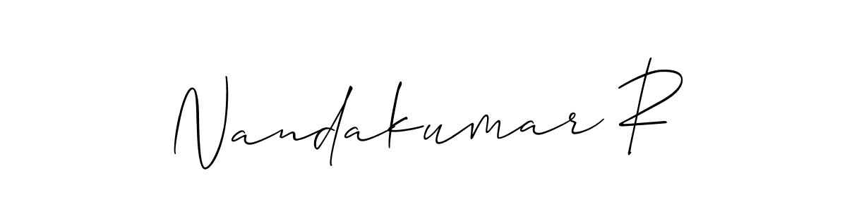Best and Professional Signature Style for Nandakumar R. Allison_Script Best Signature Style Collection. Nandakumar R signature style 2 images and pictures png