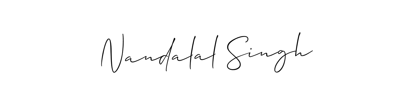 Nandalal Singh stylish signature style. Best Handwritten Sign (Allison_Script) for my name. Handwritten Signature Collection Ideas for my name Nandalal Singh. Nandalal Singh signature style 2 images and pictures png