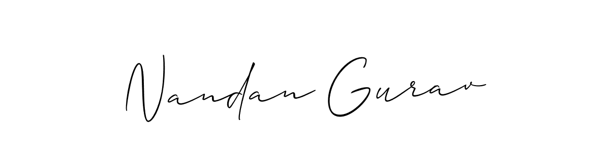 Here are the top 10 professional signature styles for the name Nandan Gurav. These are the best autograph styles you can use for your name. Nandan Gurav signature style 2 images and pictures png